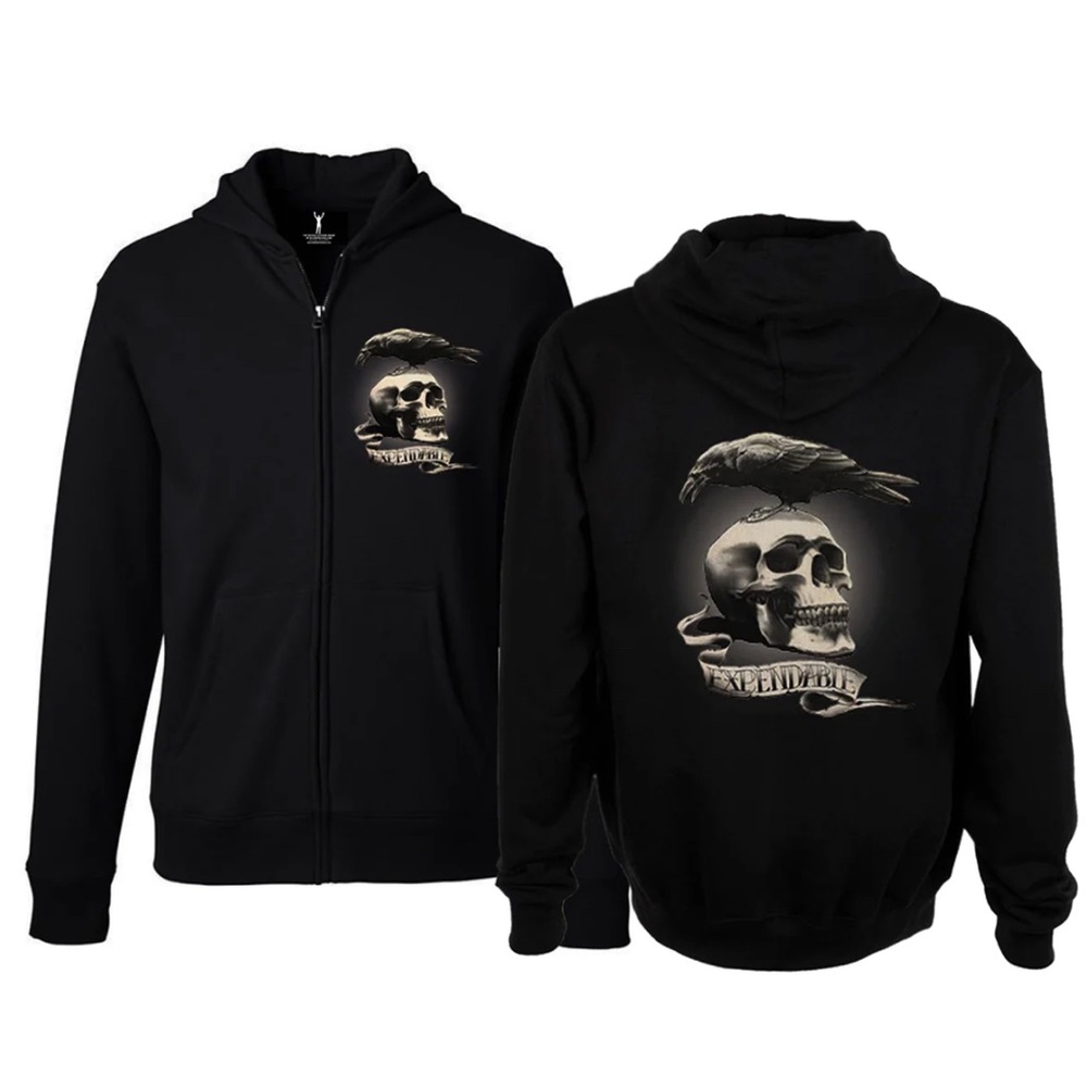 NWT The Expendables Zip Up Hoodie